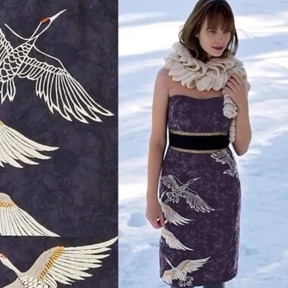 Anthropologie by Floreat Midnight Migration dress size 0 - Picture 2 of 11